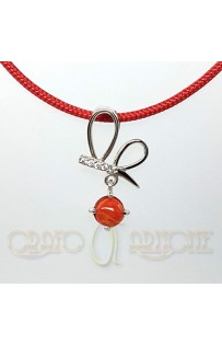 Ciondolo Libellula con Corallo